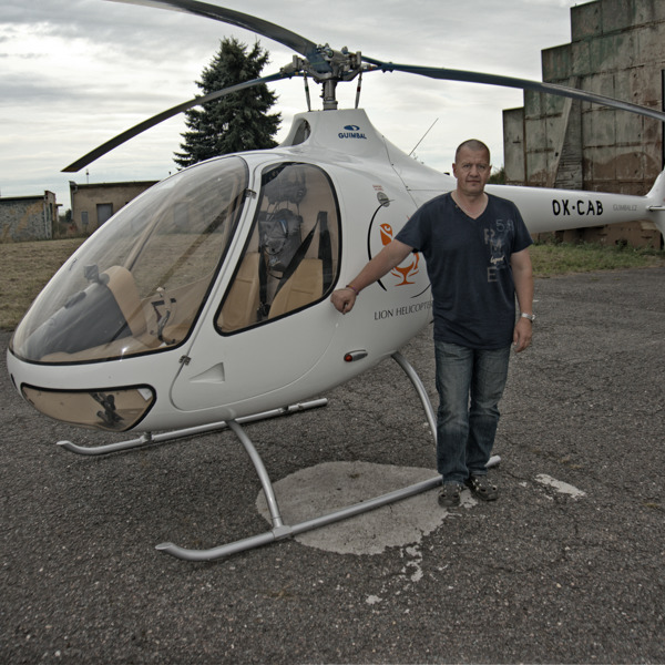 Petr "Čerčil" Černý létá na Cabri