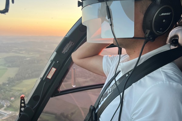 We are testing a new device for restricting the pilot's view - ICARUS